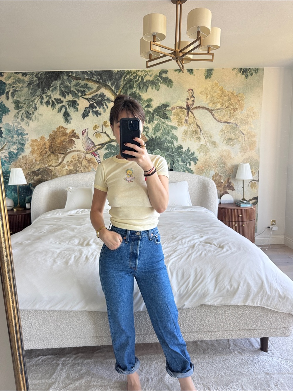 Levi's Boyfriend Jeans in Blue Denim